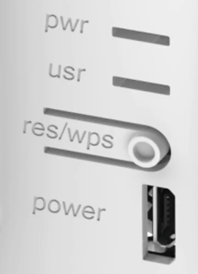 Рис 26.1. Кнопка WPS на маршрутизаторе.