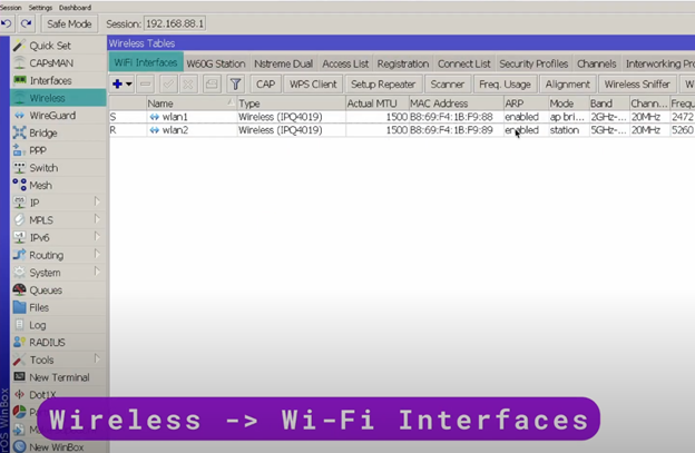 Рис 41.1. Wi-Fi Interfaces
