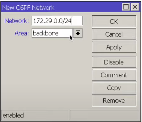 Рисунок 9- Network OSPF